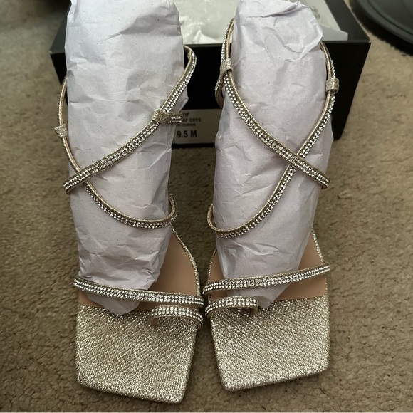 Silver Heel Sandals - Picture 2 of 5